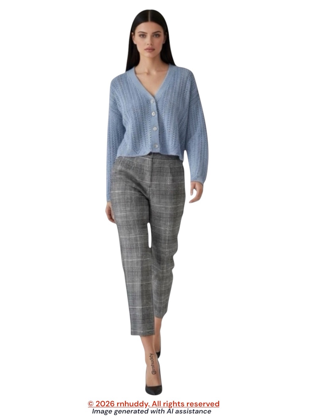 NWT Commense M ankle plaid pants